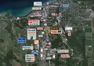 1401 Spring St, Petoskey, MI - Aérien  Vue de la carte