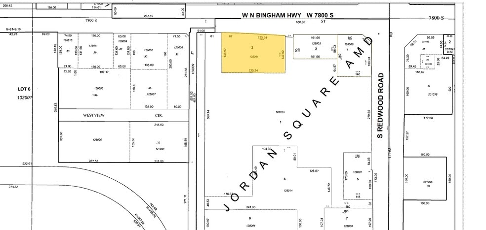 7818-7884 Redwood Rd, West Jordan, UT for lease - Plat Map - Image 3 of 3
