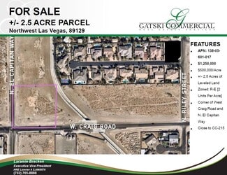 More details for W Craig & El Capitan, Las Vegas, NV - Land for Sale