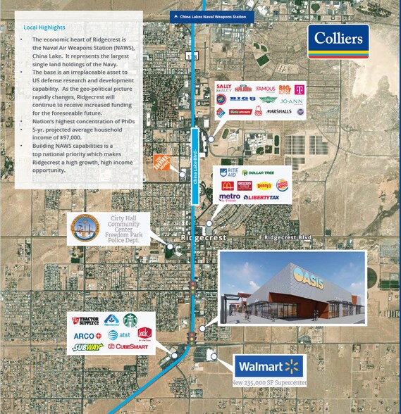 850 S China Lake Blvd, Ridgecrest, CA à louer - Photo du bâtiment - Image 3 de 3