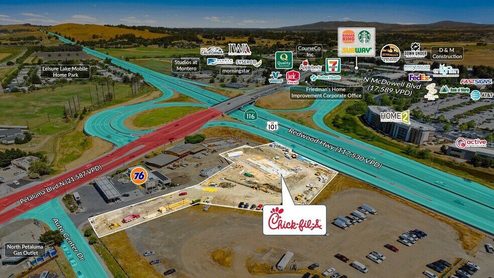 5012 Petaluma Blvd N, Petaluma, CA à vendre - Photo du bâtiment - Image 3 de 5