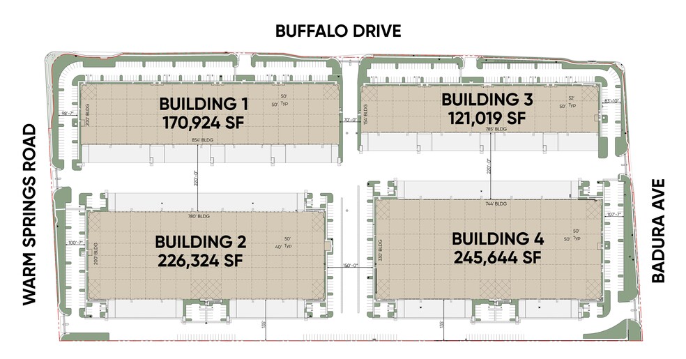 7120 S Buffalo Dr, Las Vegas, NV à louer - Plan de site - Image 3 de 3