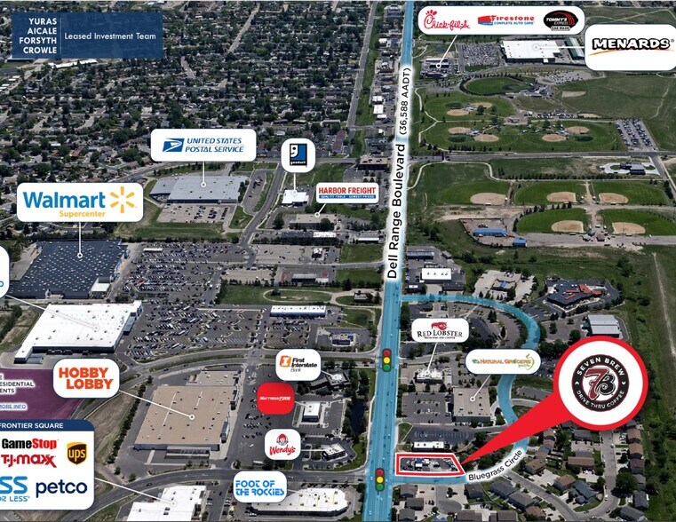 1821 Dell Range Blvd, Cheyenne, WY à vendre - Aérien - Image 2 de 6