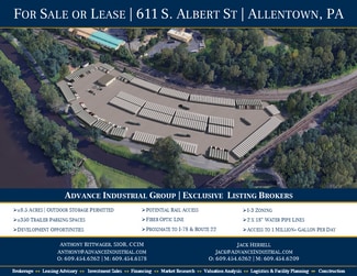 Plus de détails pour 611 Albert, Allentown, PA - Industriel à vendre
