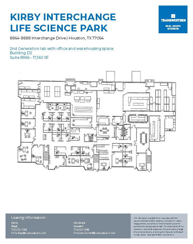 8901-8933 Interchange Dr, Houston, TX à louer Plan d’étage- Image 1 de 1