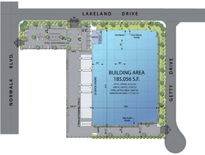 12300 Lakeland Rd, Santa Fe Springs, CA for lease Site Plan- Image 2 of 2