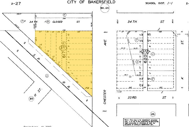 3401 Chester Ave, Bakersfield, CA à louer - Plan cadastral - Image 3 de 4