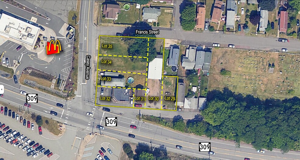 Casey Ave, Wilkes Barre Township, PA à vendre - Aérien - Image 2 de 16