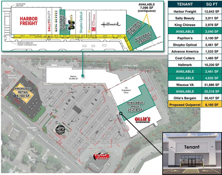 1029-1101 E Grand Ave, Rothschild, WI for lease - Aerial - Image 3 of 4