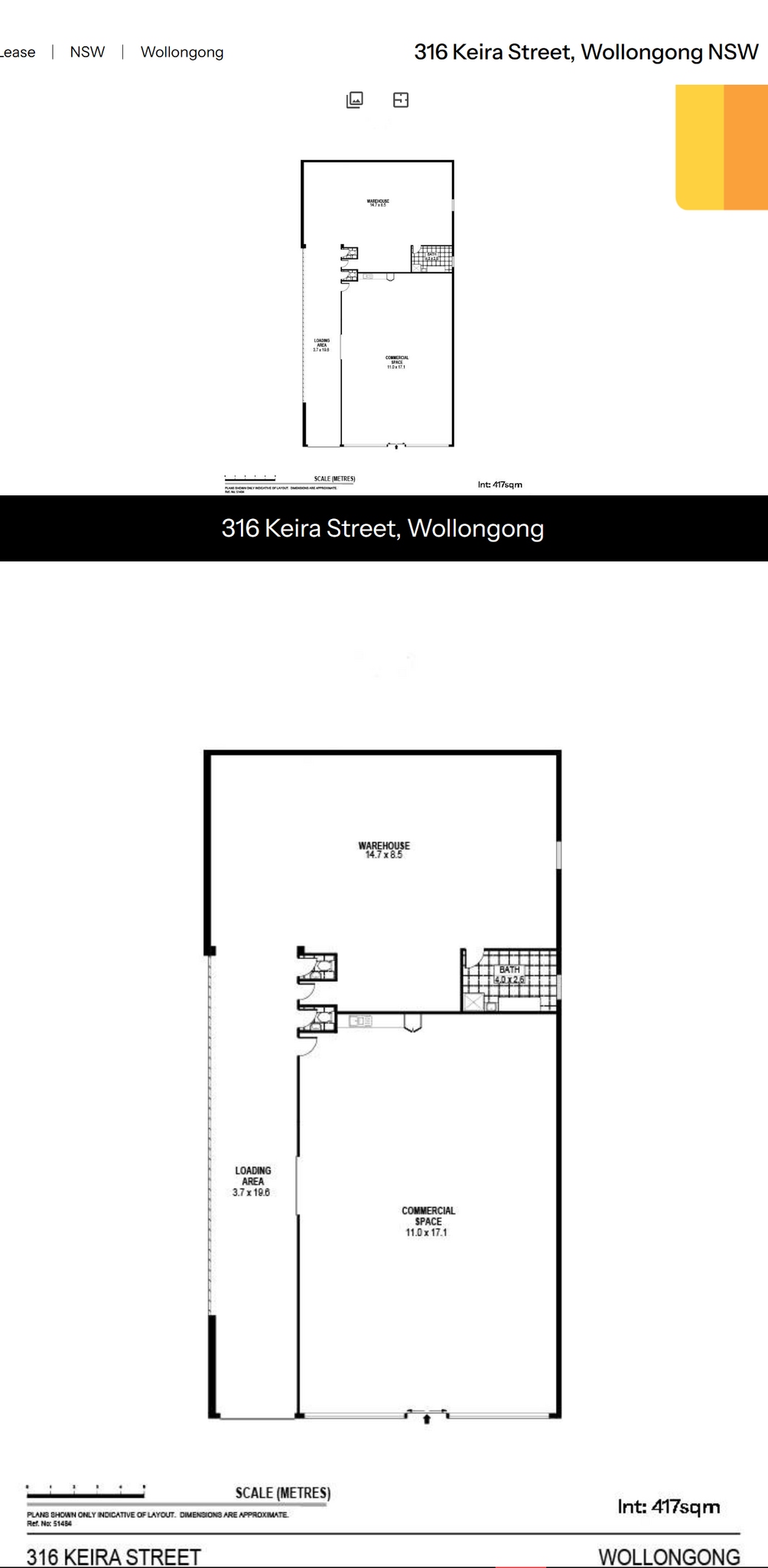 316 Keira St, Wollongong for lease Floor Plan- Image 1 of 5