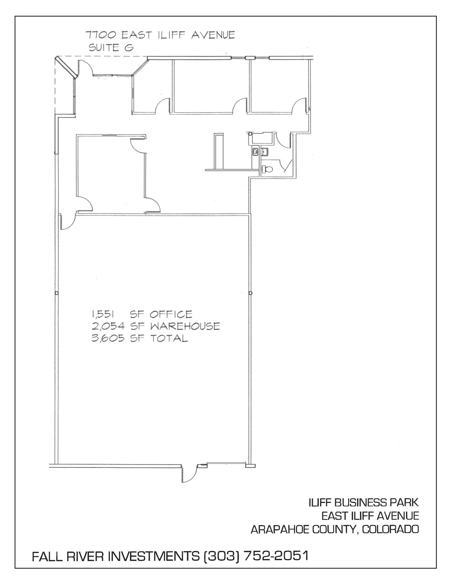 7700 E Iliff Ave, Denver, CO à louer Plan de site- Image 1 de 1