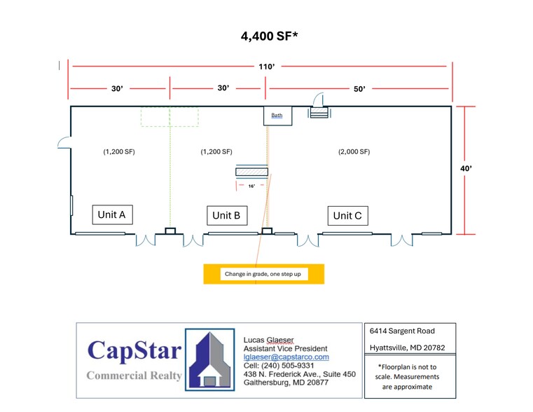 6414 Sargent Rd, Hyattsville, MD à louer - Plan de site - Image 2 de 2