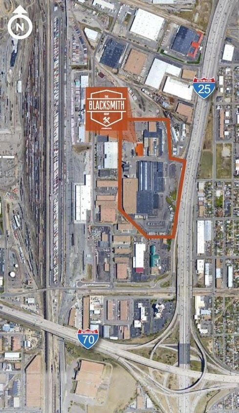 5151 N Bannock St, Denver, CO for lease Aerial- Image 1 of 2