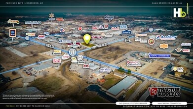 Fair Park Boulevard, Jonesboro, AR - AERIAL  map view - Image1