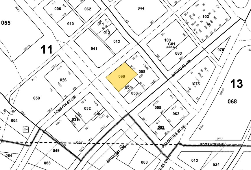 41 Marietta St NW, Atlanta, GA à vendre - Plan cadastral - Image 1 de 1