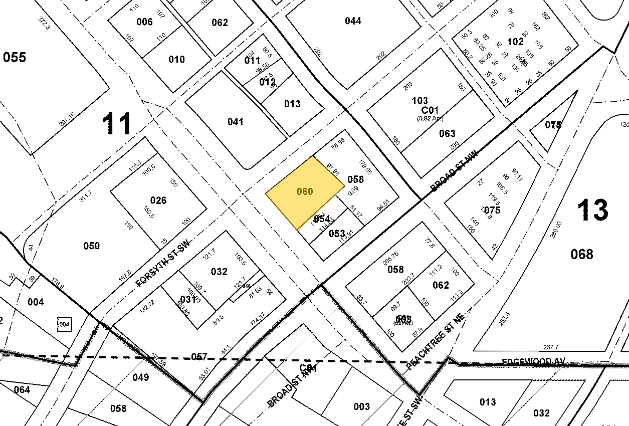 41 Marietta St NW, Atlanta, GA à vendre Plan cadastral- Image 1 de 1