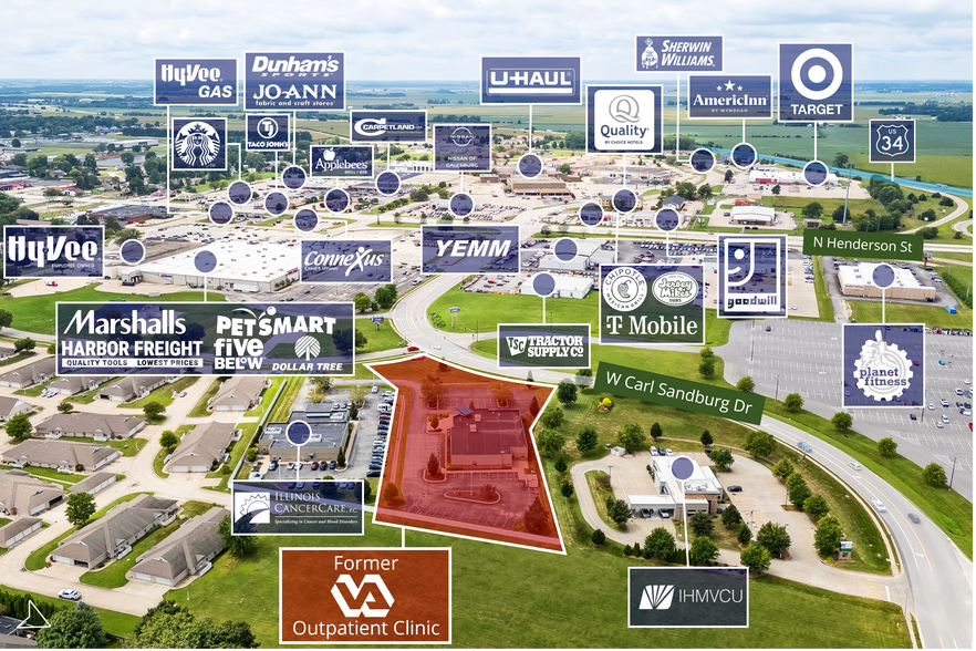 310 Home Blvd, Galesburg, IL à vendre - Aérien - Image 1 de 3