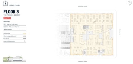 271 11th Ave, New York, NY à louer Plan d’étage- Image 2 de 2
