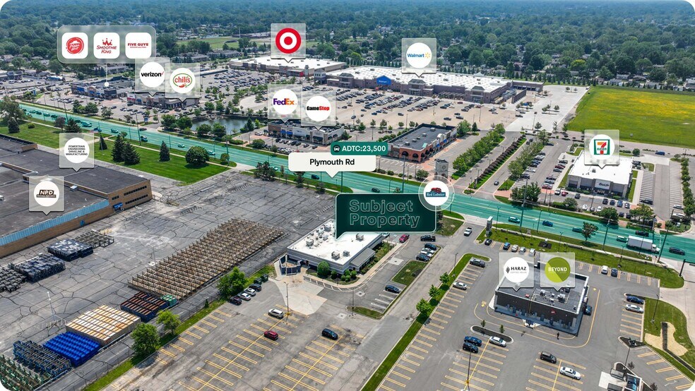 29980 Plymouth Rd, Livonia, MI à vendre - Photo du bâtiment - Image 2 de 2