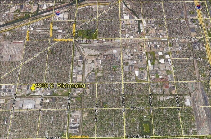 4800-4814 S Richmond St, Chicago, IL for lease - Aerial - Image 2 of 4