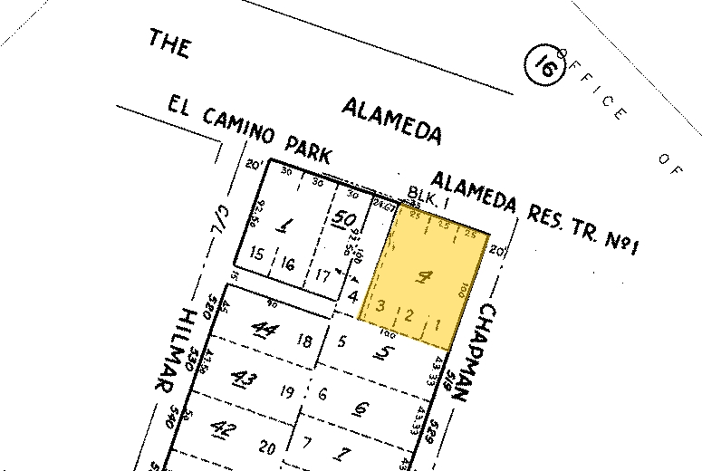 505 Chapman St, Santa Clara, CA for sale - Plat Map - Image 1 of 1