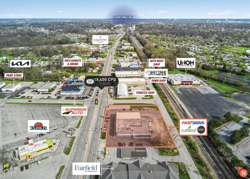 2151-2161 Elida Rd, Lima, OH à vendre - Photo du bâtiment - Image 3 de 6