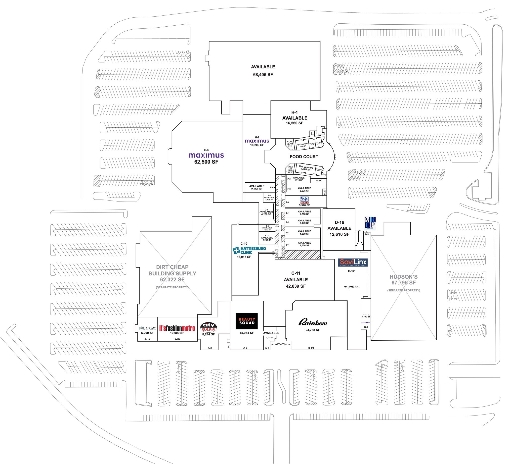 5912 US Highway 49, Hattiesburg, MS à louer Plan de site- Image 1 de 14