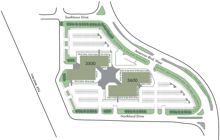 3500 American Blvd W, Bloomington, MN à vendre - Plan de site - Image 1 de 1