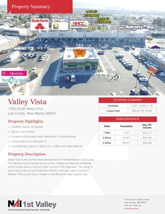 Plus de détails pour 1405 S Valley Dr, Las Cruces, NM - Commerce de détail à louer