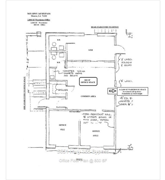 5651 US-165, Monroe, LA à vendre - Plan d’étage - Image 1 de 1