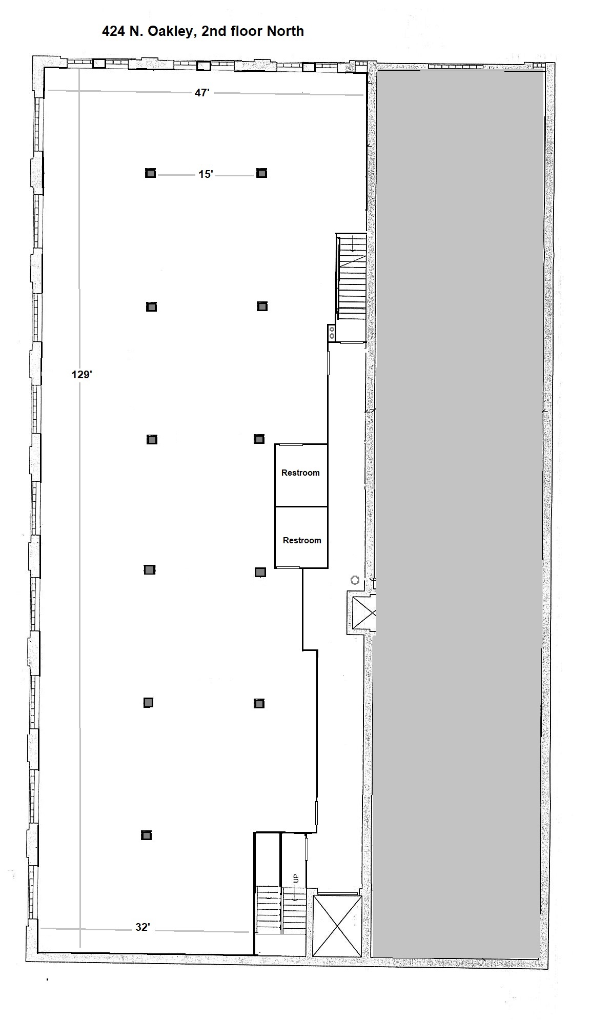 424 N Oakley Blvd, Chicago, IL à louer Plan d  tage- Image 1 de 1