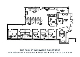 1725 Windward Concourse, Alpharetta, GA à louer Plan d’étage- Image 1 de 1