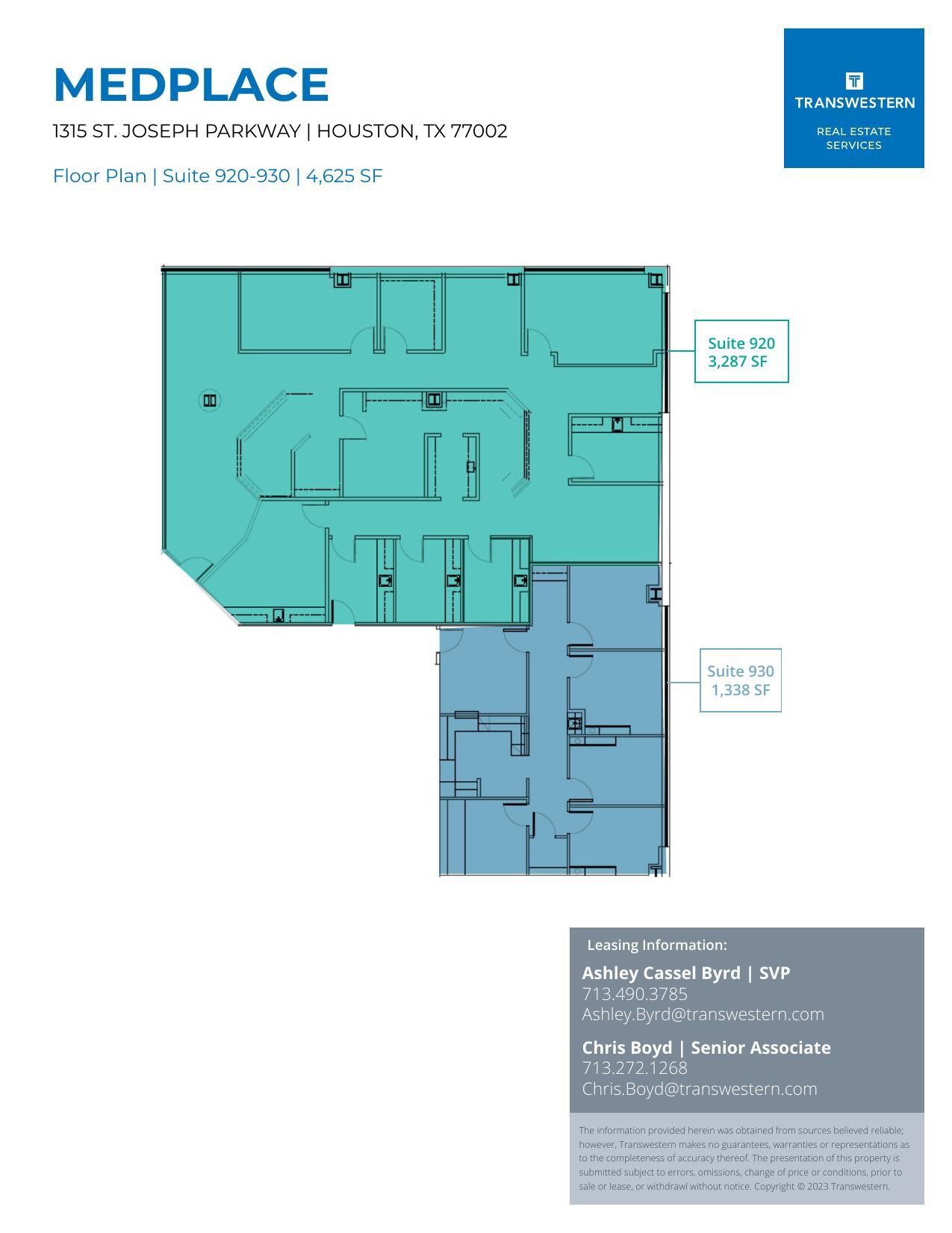 1315 St Joseph Pky, Houston, TX for lease Floor Plan- Image 1 of 2