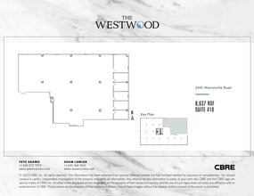 2441 Warrenville Rd, Lisle, IL à louer Plan d’étage- Image 2 de 2