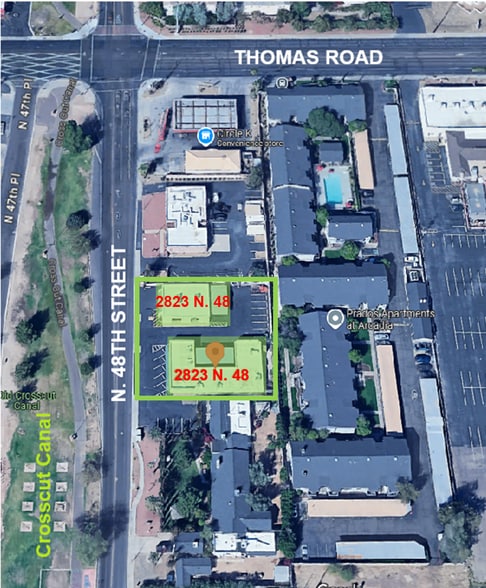 2823 N 48th St, Phoenix, AZ for sale - Aerial - Image 2 of 2