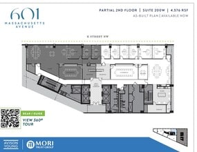 601 Massachusetts Ave NW, Washington, DC à louer Plan d’étage- Image 1 de 1