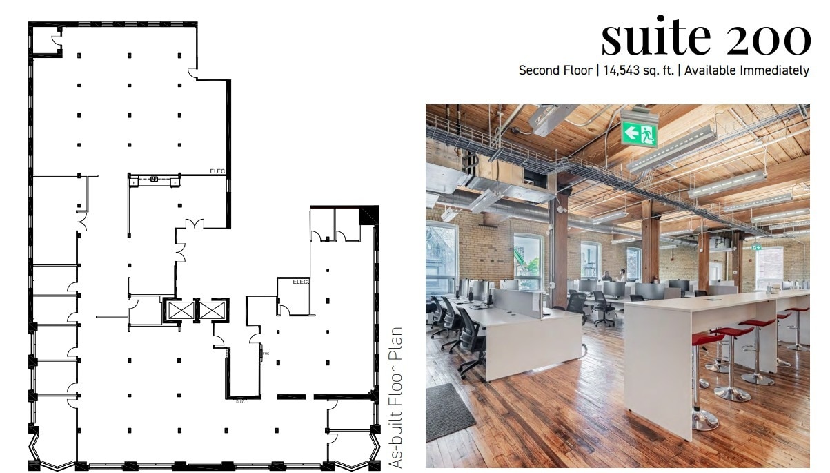 215 Spadina Ave, Toronto, ON for lease Floor Plan- Image 1 of 2
