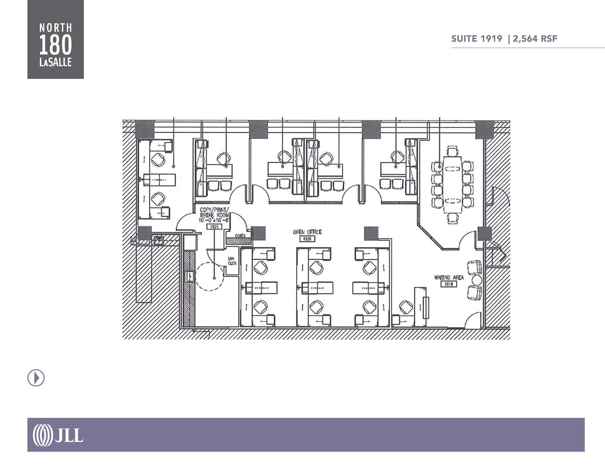 180 N LaSalle St, Chicago, IL for lease Floor Plan- Image 1 of 12