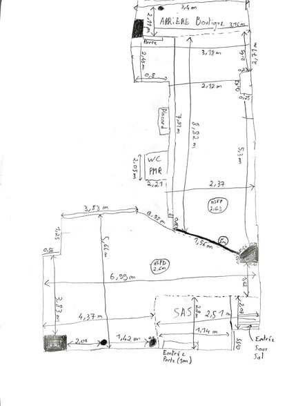Commerce de détail dans Paris à louer - Plan d’étage - Image 3 de 3