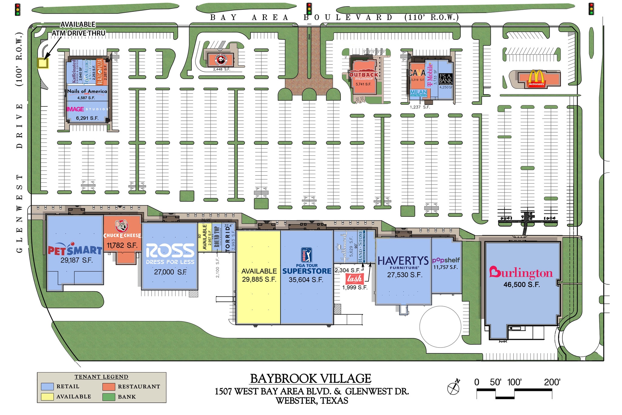 1501-1549 W Bay Area Blvd, Webster, TX for lease Site Plan- Image 1 of 1