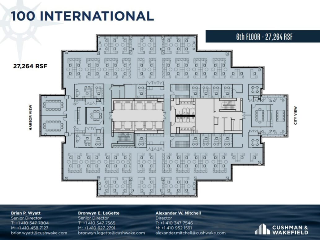 100 International Dr, Baltimore, MD à louer Plan d’étage- Image 1 de 1