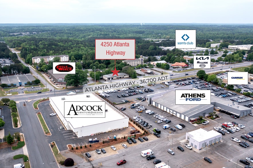 4250 Atlanta Hwy, Bogart, GA à vendre - Aérien - Image 3 de 14