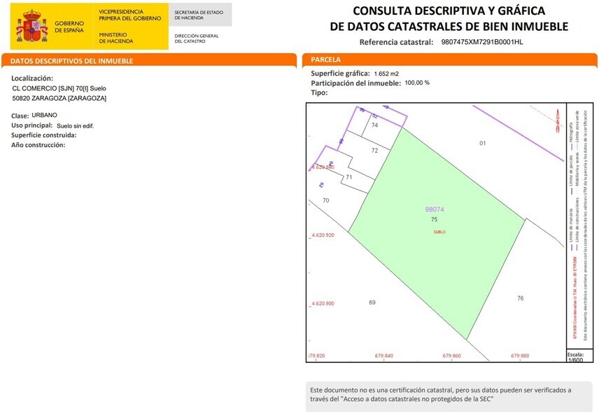 Calle Comercio, Zaragoza, Zaragoza for sale - Floor Plan - Image 3 of 16