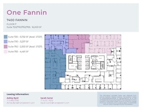 7400 Fannin St, Houston, TX for lease Floor Plan- Image 1 of 1