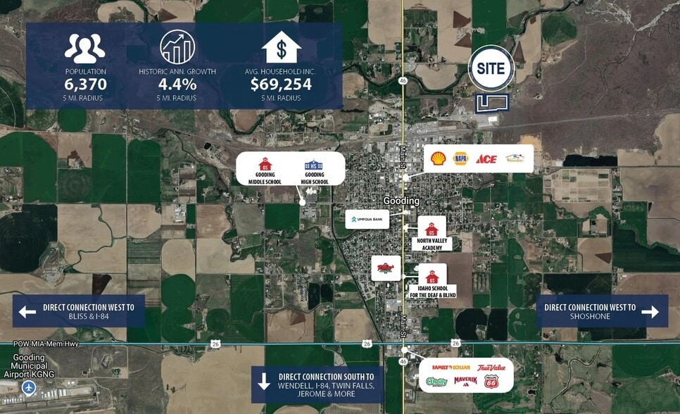 TBD Agri- Ln, Gooding, ID for sale - Site Plan - Image 2 of 3