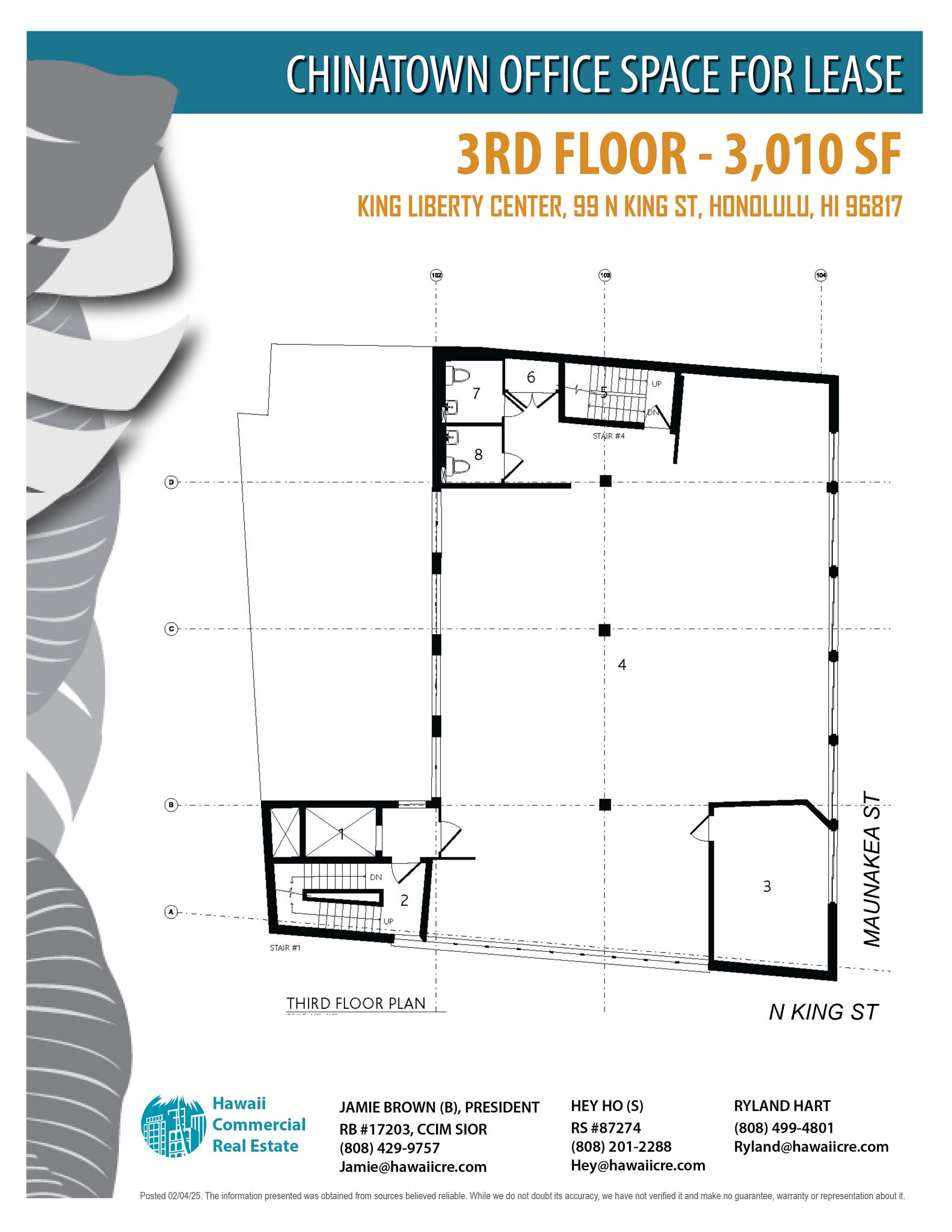 99 N King St, Honolulu, HI à louer Plan d’étage- Image 1 de 1