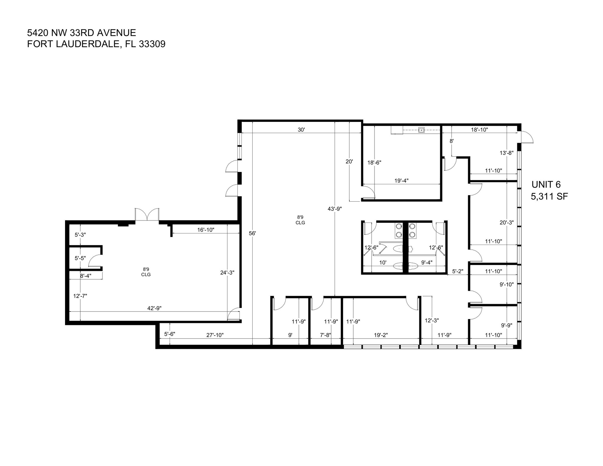 5410-5430 NW 33rd Ave, Fort Lauderdale, FL for lease Floor Plan- Image 1 of 38