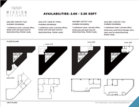 2350 Mission College Blvd, Santa Clara, CA à louer Plan d  tage- Image 1 de 1