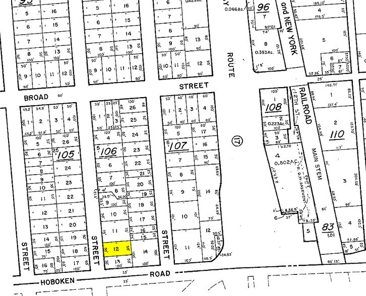 301 Hoboken Rd, Carlstadt, NJ à louer - Plan cadastral - Image 2 de 18