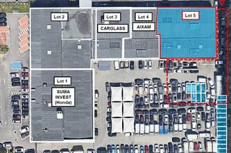 Vénissieux, RHO - AERIAL map view